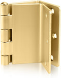 12 Pack Gold Offset Hinges 3.5 Inch Expandable Door Hinges Heavy Duty by Haidms
