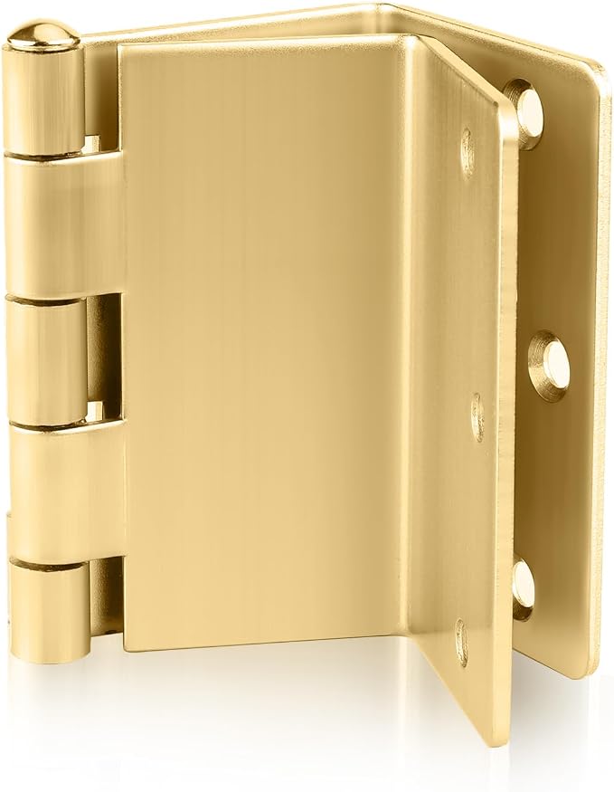 12 Pack Gold Offset Hinges 3.5 Inch Expandable Door Hinges Heavy Duty by Haidms