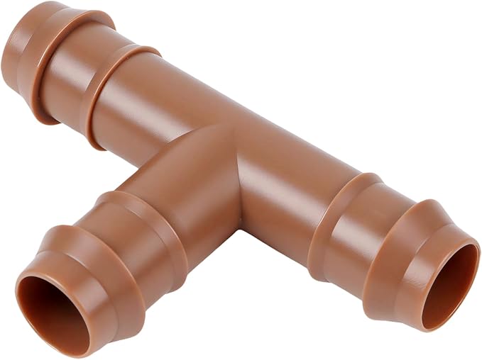 1/2" Drip Irrigation Barbed Tee Fitting, 25 Pack Drip Irrigation 3 Way Tee - Image 6