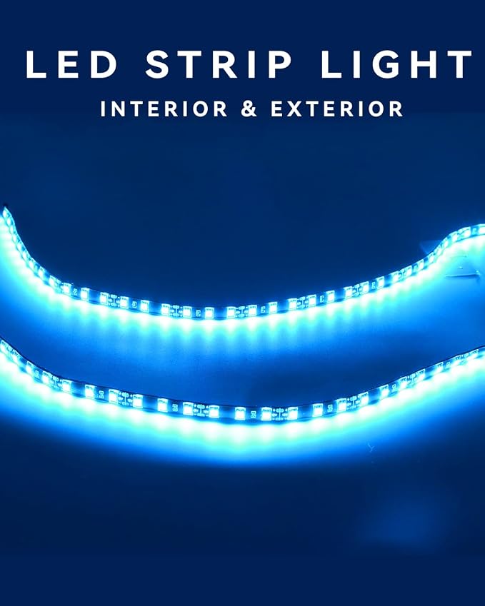 Keiurot 12V Led Light Strip for Cars 24Inch Connectable & Waterproof, - Image 5