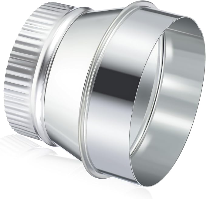 1 Pcs 6 Inch to 5 Inch Duct Reducer Increaser | Galvanized Steel Air Duct by Otoolling