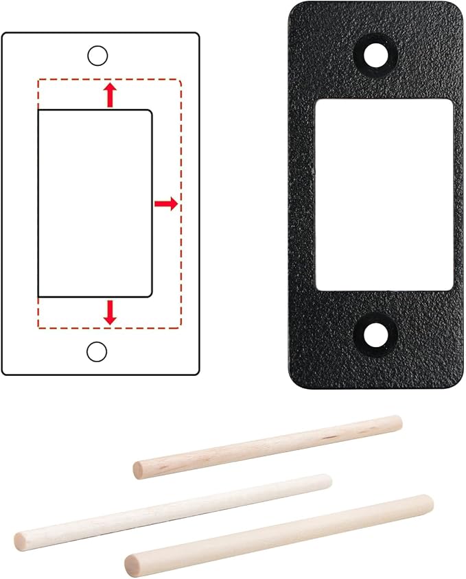 Deadbolt Restorer Strike Plate Narrow Side and Large Hole, 1 Pack | Fix Latch by MOSECYOU