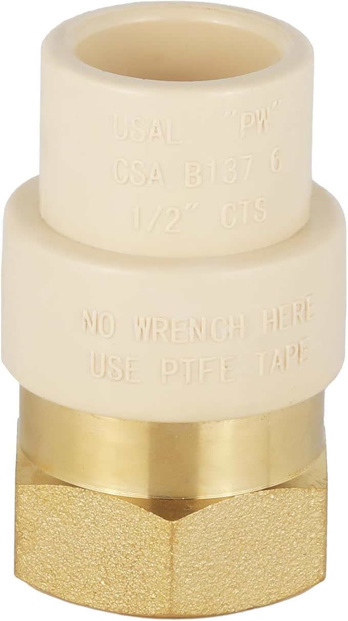 20 Pack EFIELD CPVC Female Transition Adapter, 1/2"Slip x 1/2" FNPT | Female by EFIELDPEXTUBING
