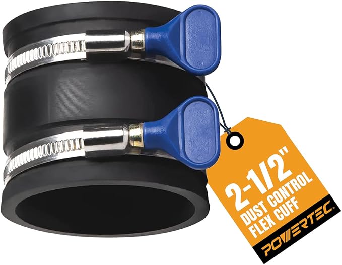POWERTEC 70337 2-1/2" Dust Control Flex Cuff by POWERTEC