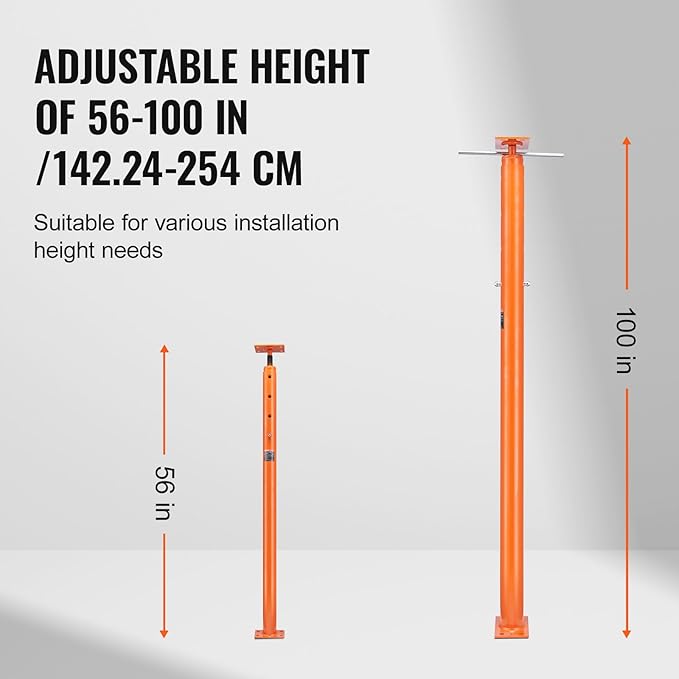 VEVOR House Floor Jack, Steel Telescoping Lift Support - Image 3