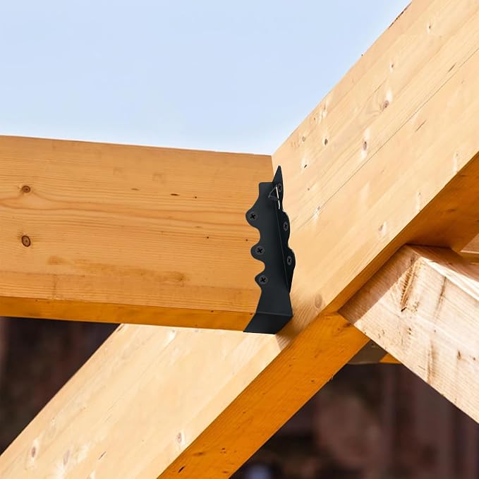 16 Pcs 2"x 6" Joist Hanger|Q235B Steel Face Mount Joist Hangers | Black Powder - Image 5
