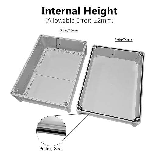 Junction Box IP67 Waterproof Dustproof ABS Plastic Project Box - Image 4