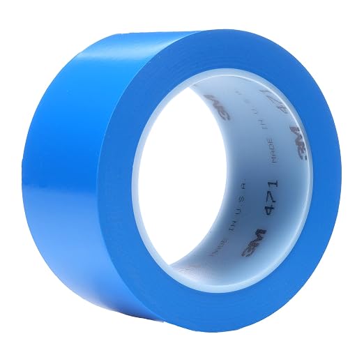 3M Vinyl Tape 471, 4 in x 36 yd, 8 Rolls by 3MIndustrial