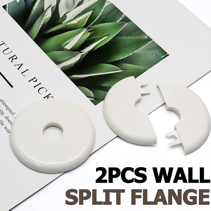 2 Pcs, 28mm Pipes | Self-Adhesive, Plumbing Cover Plates, - Image 6