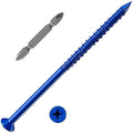 WenSilon 1/4" x5 Concrete Screw Anchor Blue Flat Head by Wensilon