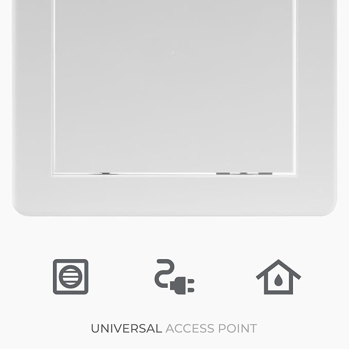 6x6 Inch White Access Panel for Drywall – ABS Plastic Square Wall, Ceiling - Image 6