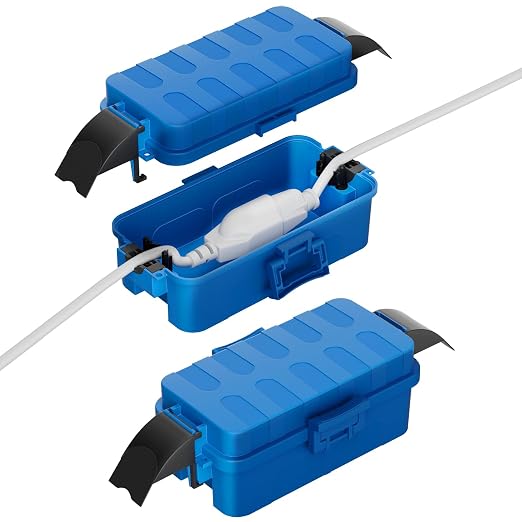 2 Pack IP55 Small Outdoor Electrical Box Waterproof by FLEMOON