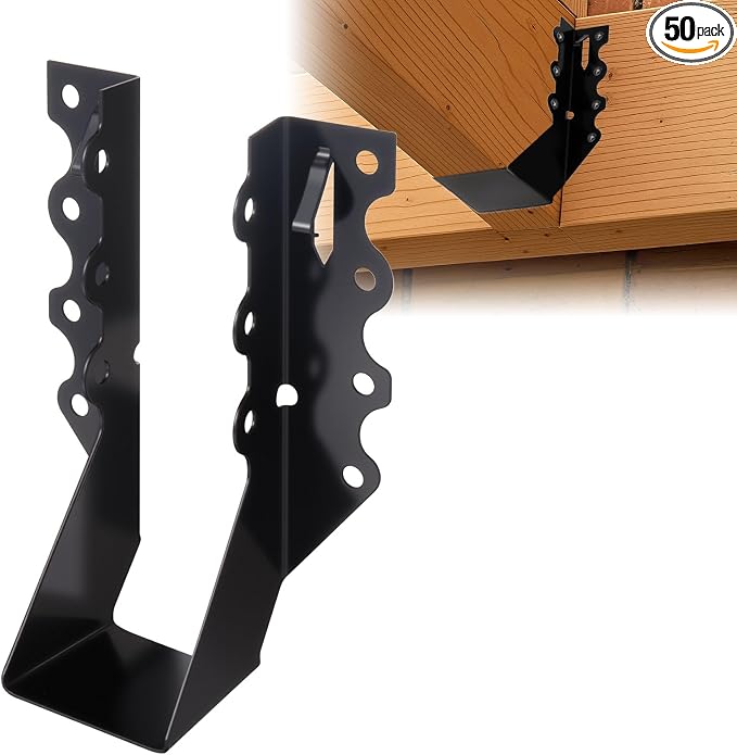 50 Pcs 2x6 Joist Hangers by Mixiflor