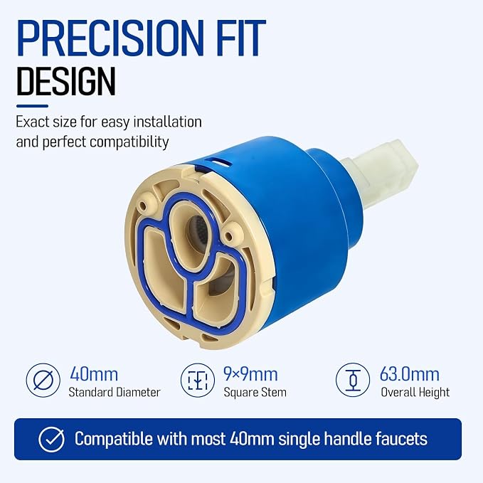 N40DW Ceramic Disc Faucet Cartridge - Image 4