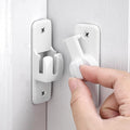 Matte White 90/180 Degree Flip Latch, Zinc Alloy Barn Door Latch | Right Angle by INIRET