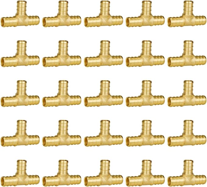 PEX Fittings 1/2 Inch, Brass | Crimp Pipe Fitting by SUNGATOR