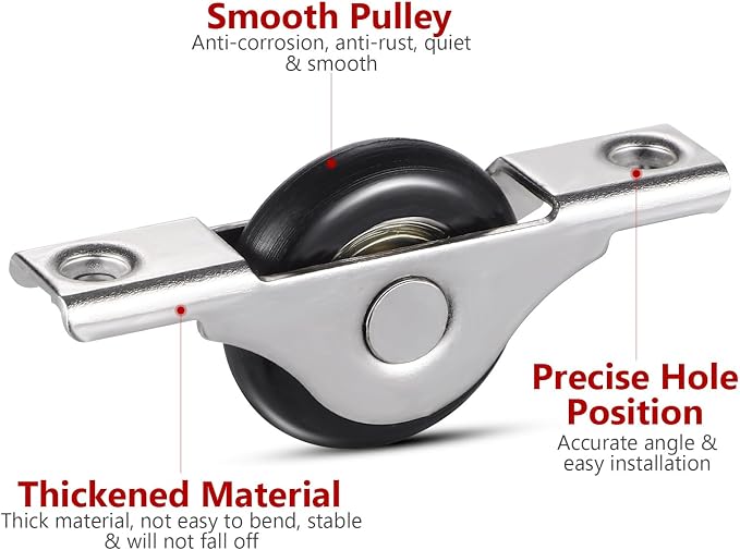 Osaladi 8Pcs Sliding Door Rollers Closet Door Wheels Bottom Replacement | - Image 2