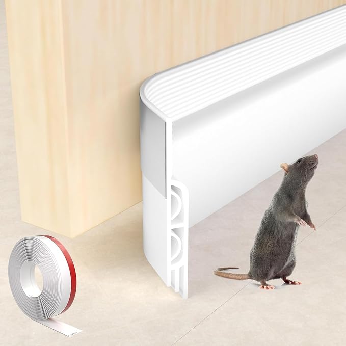 KNEELISA 39" White Under Door Draft Stopper Interior by KNEELISA