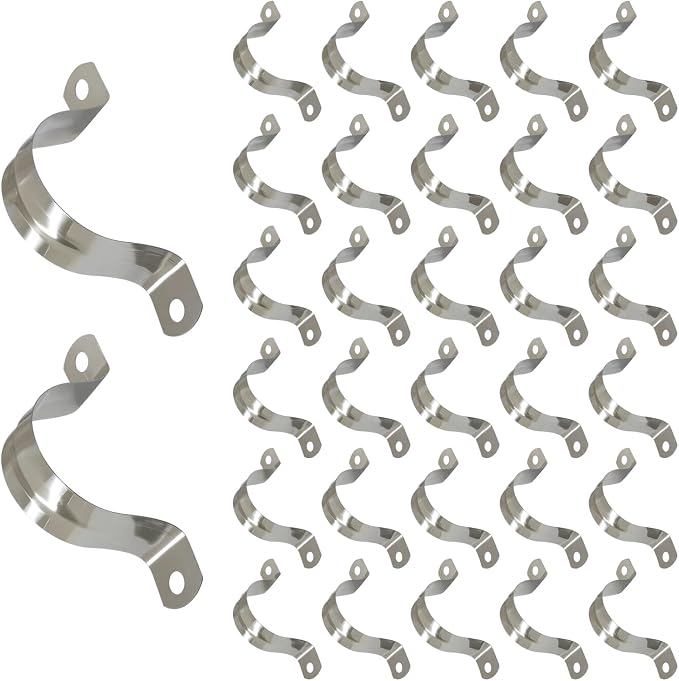 BokWin 32 Pcs M40 U Shaped Bracket Clamps, 1-1/2 Inch 304 Stainless Steel Two - Image 5