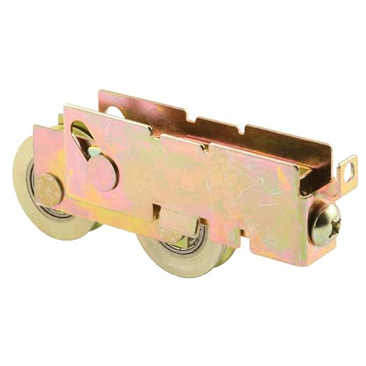 Prime-Line D 1845 1-1/4 In. Steel Sliding Door Tandem Roller Assembly | F-Tab by Prime-Line