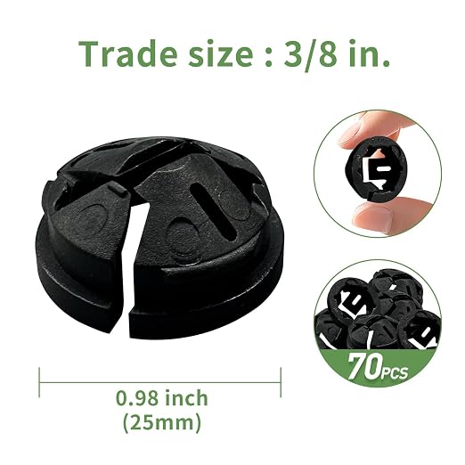 Electrical Box Knockout Plugs Junction Box Adapter Clap Connectors Non-metallic - Image 2
