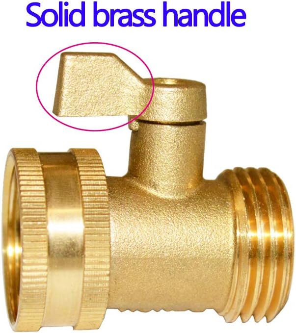 Garden Hose Shut Off Valve 3/4" GHT Heavy Duty Hose On Off Valve Ball Valve 2 - Image 3