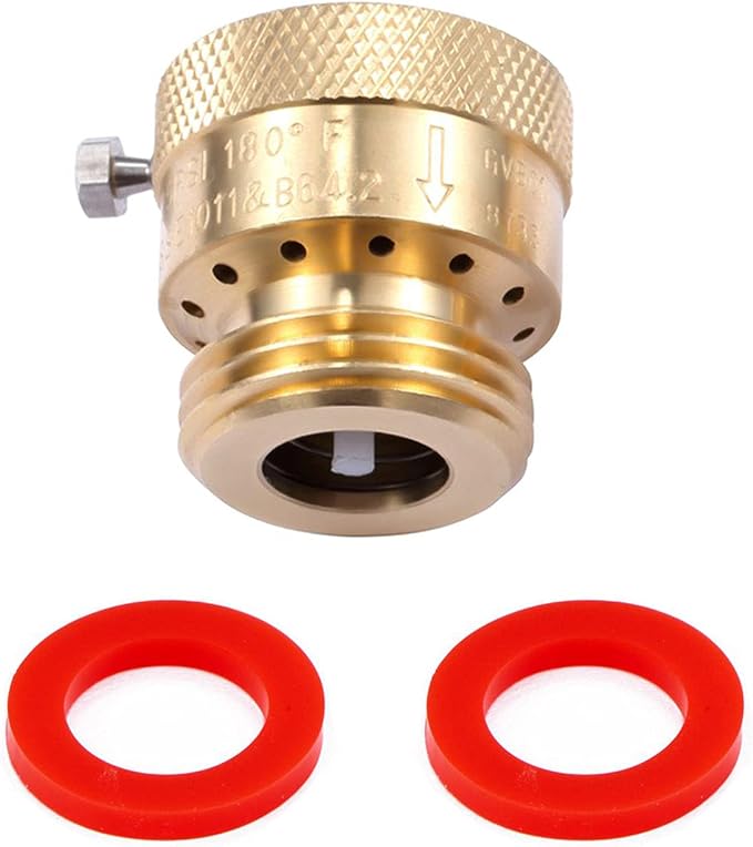 1 Pack Brass 3/4" Inch GHT Hose Bibb Backflow Preventer Vacuum Breaker | by LitOrange