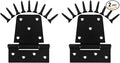 Heavy Duty Gate Hinges 3.5 inch 2 Pack Extra Thick Industrial T Hinges Barn by Inchoco
