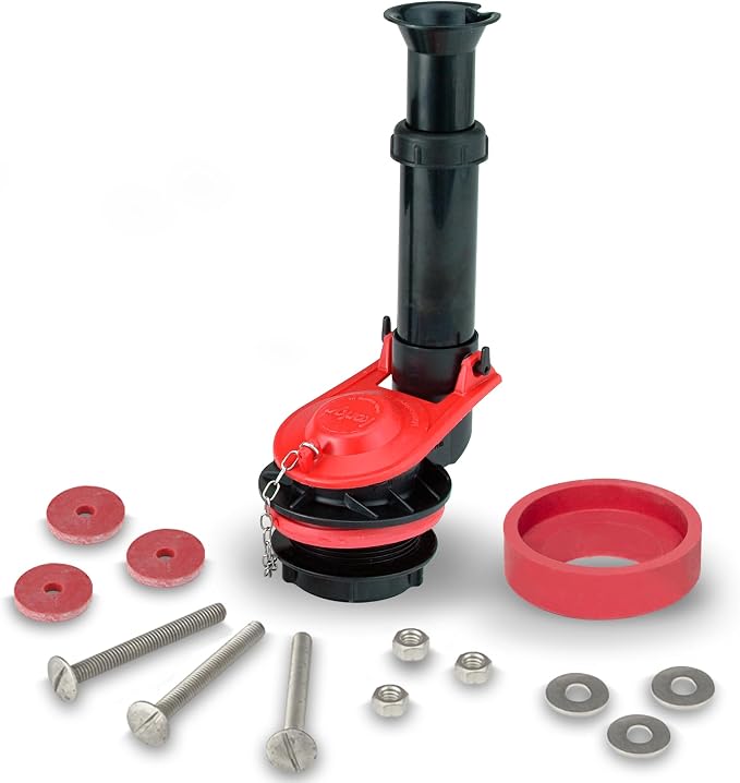 Korky Standard 2-Inch Adjustable Toilet Flush Valve, & Hardware Kit by Korky