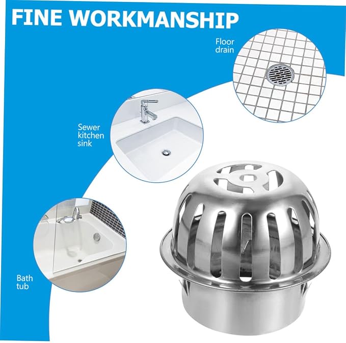 Generic 2pcs Stainless Steel Round Floor Drain Strainer - Image 7