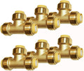 1/2" Pex Fitting Pex Tee 6pcs Push Fit Plumbing Tee, Push-to-Connect Plumbing by HQMPC
