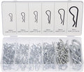 Neiko 50457A Cotter Pin Assortment Kit, 150 Piece Zinc Plated Steel Clips by NeikoTools