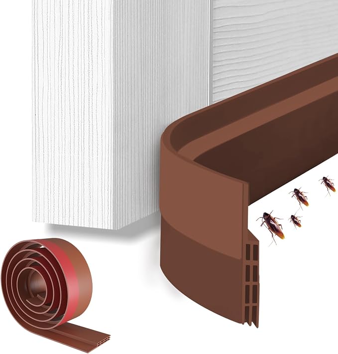 Ohuhu Door Draft Stopper, for interior exterior doors, 3-layer soundproof by Ohuhu