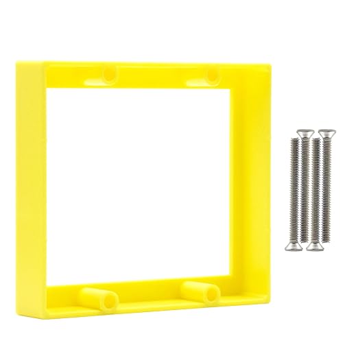 3/4” Yellow Double Gang Outlet Extender – Fits Recessed or Protruding by AIRTAK