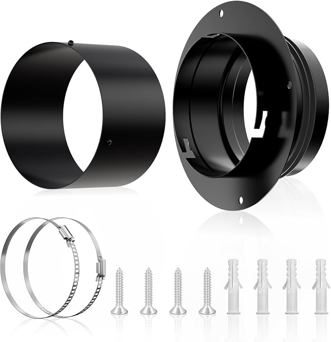 Hon&Guan Dryer Vent Connector, High Quality Iron Twist Lock Dryer Vent Wall by HonGuan