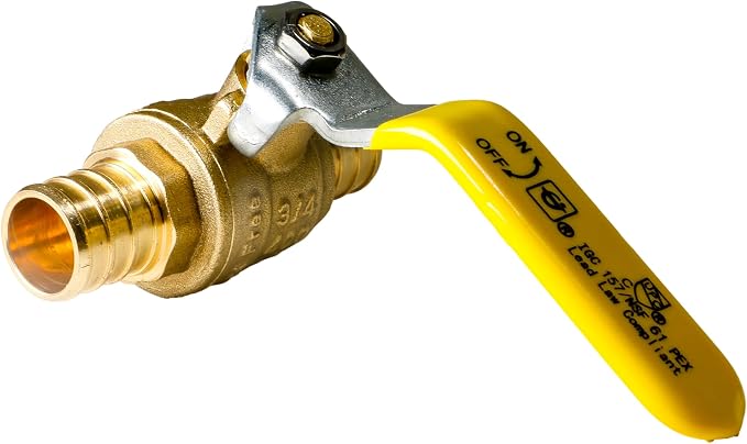 XFITTING 10 Pack Pex Ball Valve, 3/4" Inch Pex Ball Valve, Full Port - Image 2