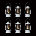 White Mini Lanterns Decorative 6-Pcs by ReperlaSpecialMiniSmallLanternDecoration