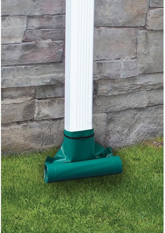 Frost King DE200 Standard Plastic Drain Away Downspout Extender, Extends 8-Feet - Image 2