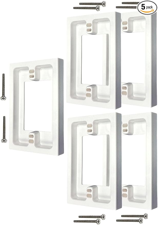 iMBAPrice IMBA-BES1-5 1-Gang Non-Metallic Shallow Surface Box 5/8-Inches by iMBAPrice