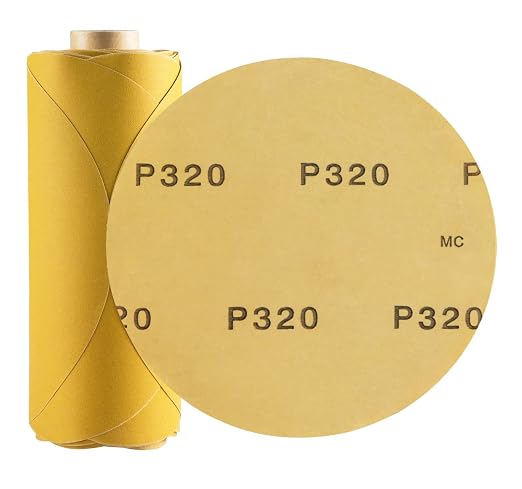 100 PCS 6 Inch PSA Sanding Discs 320 Grit Sticky-Back Sandpaper | Adhesive by Shawya