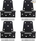 3-1/2" Heavy Duty Gate Hinges, 4 Pack Black Iron Shed Door Hinges, Heavy Duty T by CTrowelpro