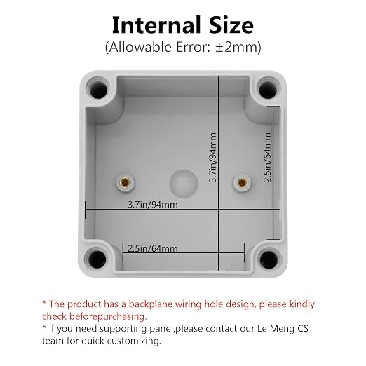 IP67 Waterproof Junction Box ABS Plastic Project Box Dustproof Electrical Box - Image 3