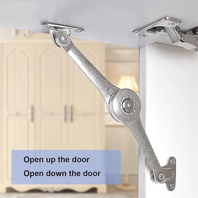 Qrity 2 PCS Adjustable Lift Up Stay Support Hinge - Image 8