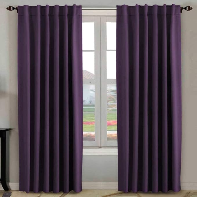 H.VERSAILTEX Blackout Curtains Thermal Insulated Window Treatment Panels Room by HVERSAILTEX