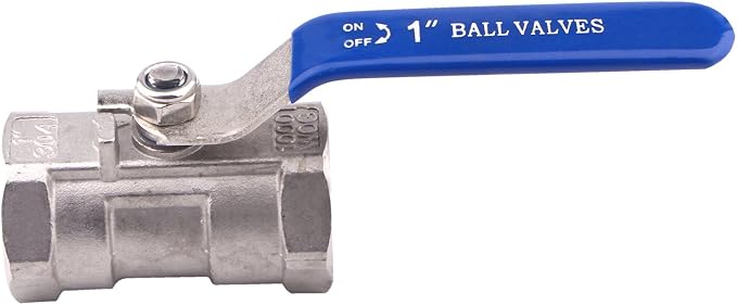 DERNORD Stainless Steel Ball Valve 1PC Type 1 Inch NPT Standard Port - Image 2