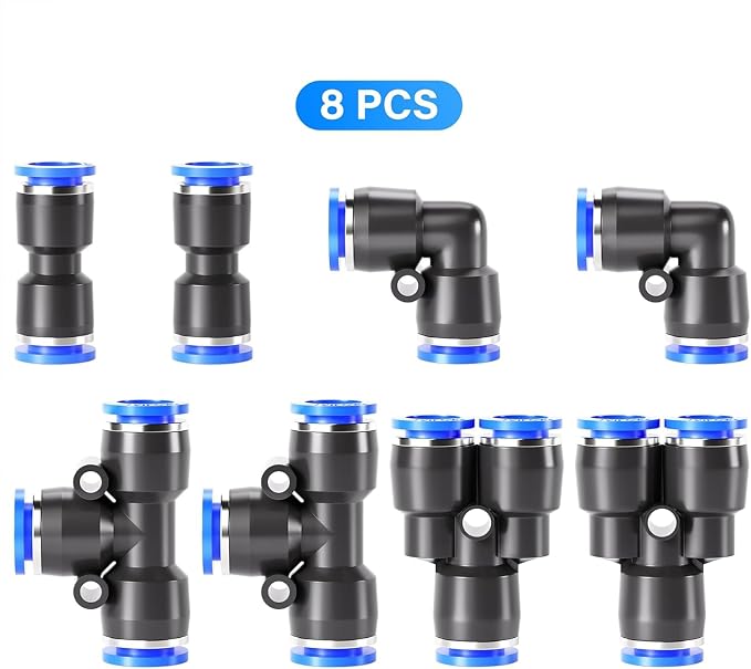 TAILONZ PNEUMATIC 6mm od Push to Connect Fittings Pneumatic Fittings Kit 2 - Image 8