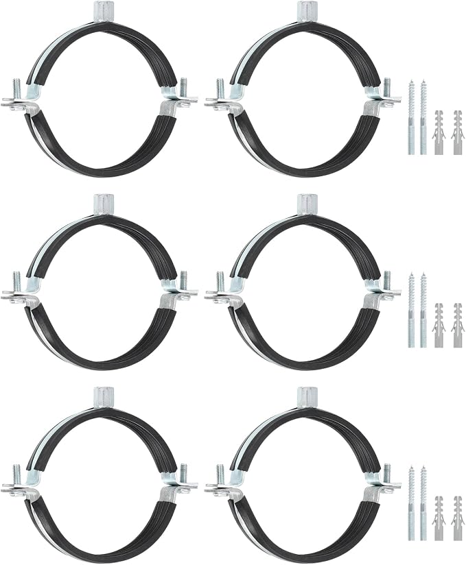 uxcell 10 Pcs Adjustable Pipe Bracket Clamp by uxcell