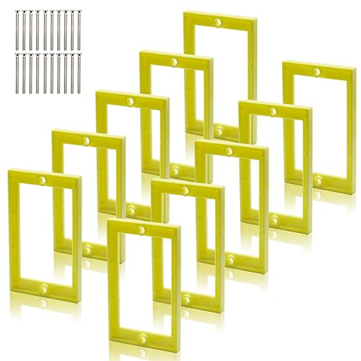 HXH Single Gang Receptacle Outlet Box Extender, 1/4 Inch, 10 Pack | by HUIXHAO