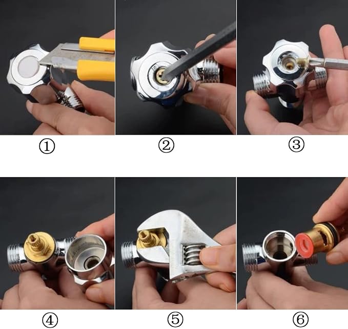 Brass Ceramic Cartridge, G1/2" Tap Ceramic Stem Cartridges Replacement - Image 6