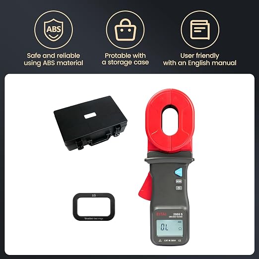 EITAI2000-S Gen2 Clamp Ground Earth Resistance Meter Tester, 0.01Ω-1000Ω - Image 5